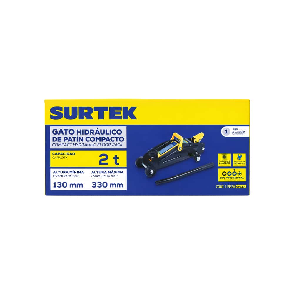 Gato hidráulico de patín compacto 2T GPC2A Surtek - Miniatura 2
