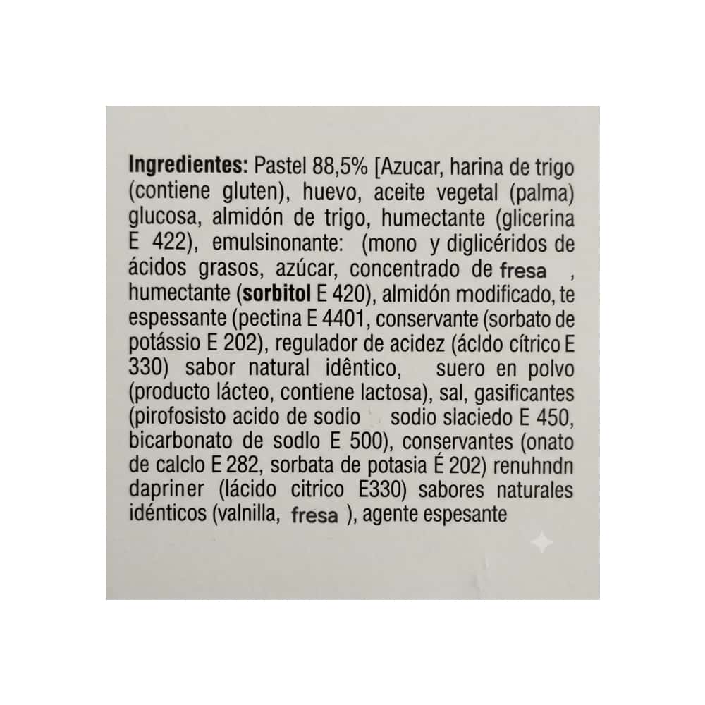 Pastelito de vainilla relleno con crema de fresa Paye Simsek (25 g) - Miniatura 4