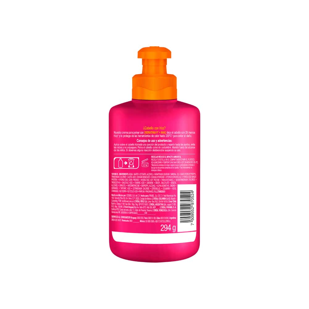 Crema para peinar Dream Liso L'Oréal Paris Elvive (300 ml) - Miniatura 2