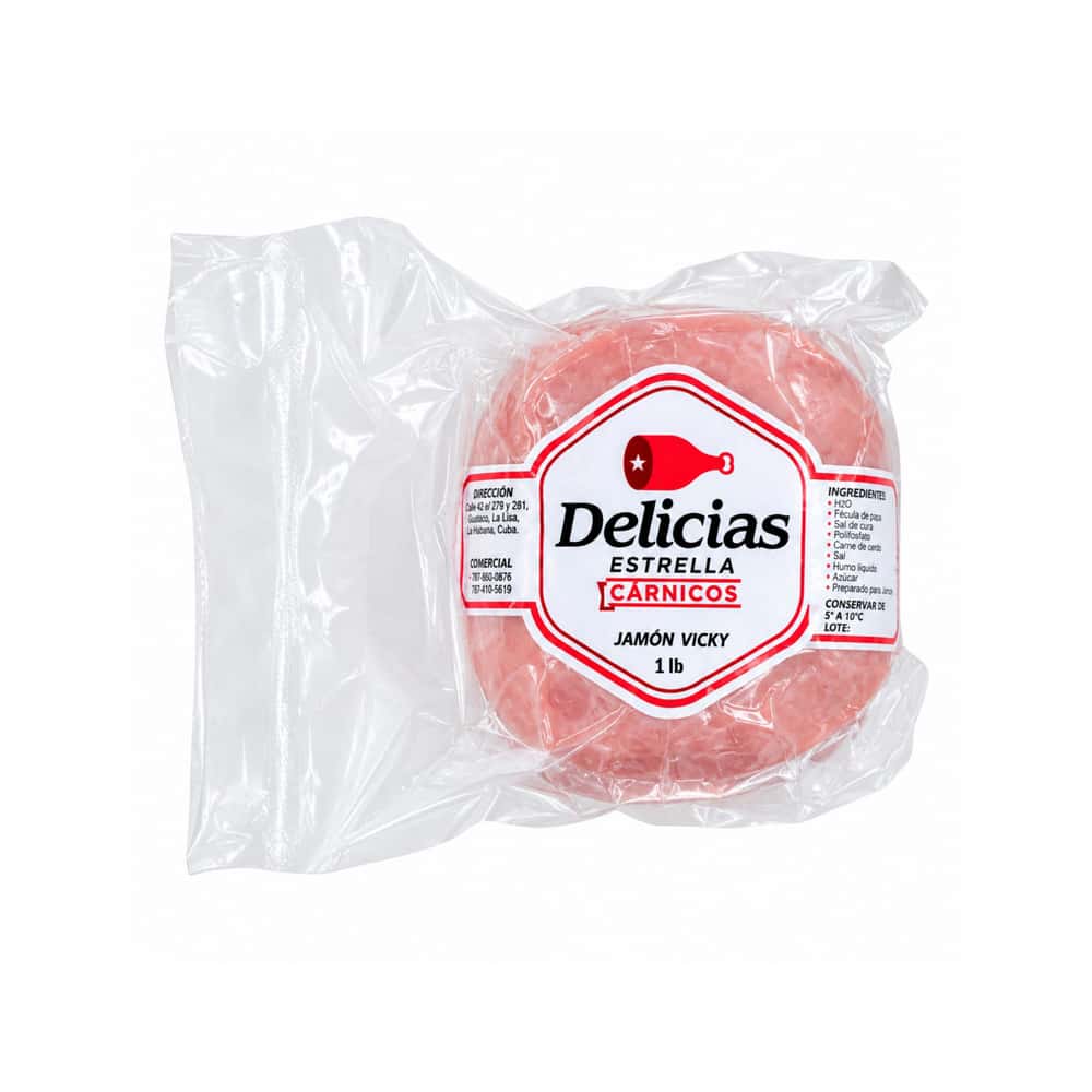 Jamón Vicky Delicias Estrella (453 g / 1 lb) - Miniatura 1