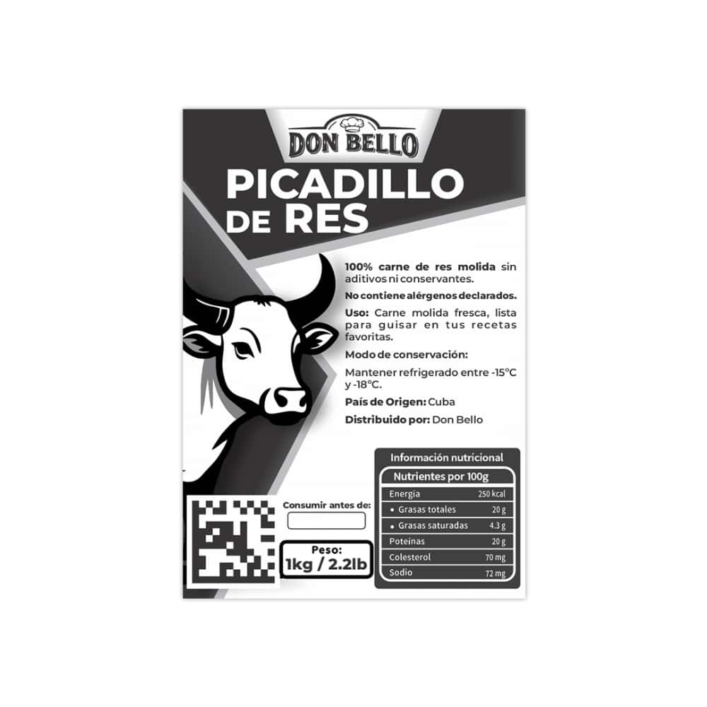 Picadillo de res Don Bello (1 kg / 2.2 lb) - Miniatura 3
