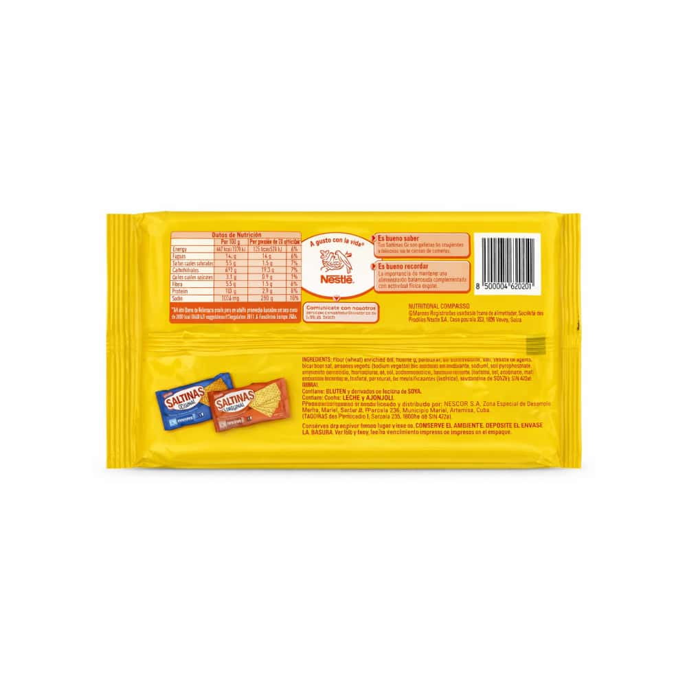 Galletas saladas con sabor a mantequilla Saltinas Nestle (252 g / 8.89 oz) - Miniatura 2