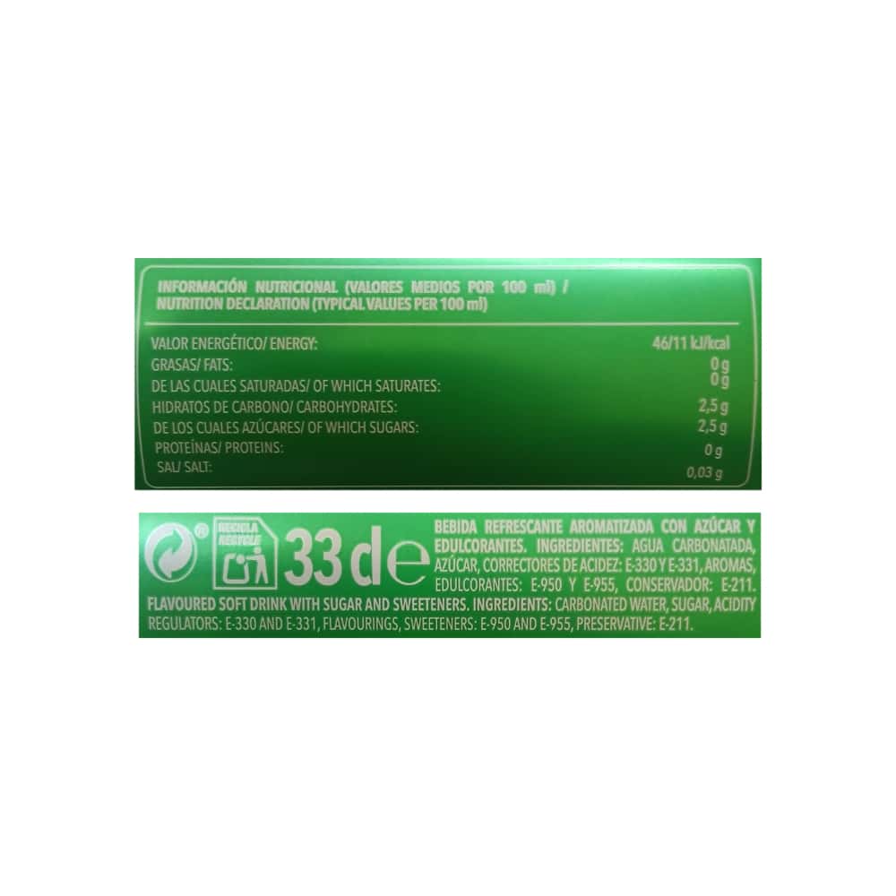 Bebida refrescante gaseada sabor lima-limón Max Booms Boom (330 ml / 11.2 fl oz) - Miniatura 3