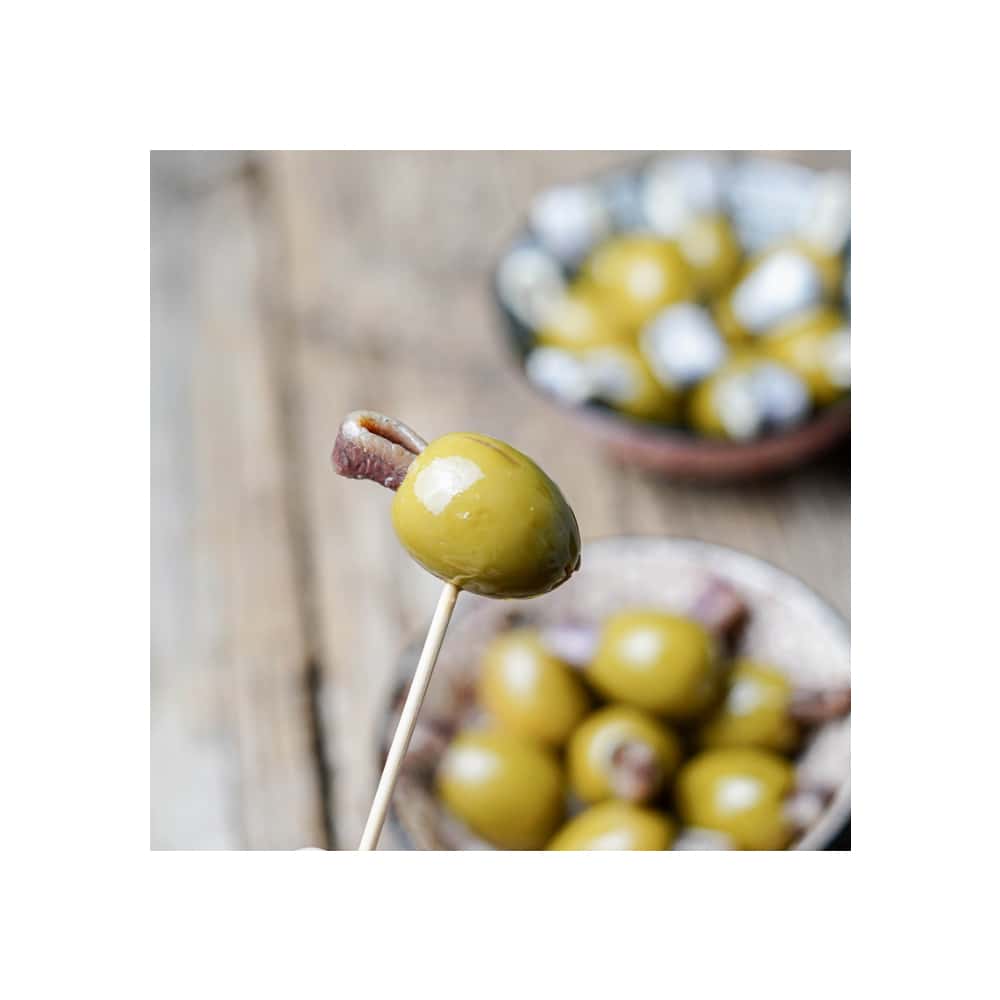 Aceitunas rellenas de anchoa Fragata (200 g / 7.05 oz) - Miniatura 4