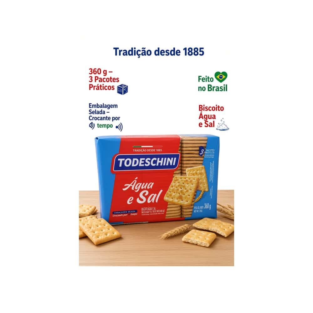 Galletas agua y sal Todeschini (360 g / 12 oz) - Miniatura 4