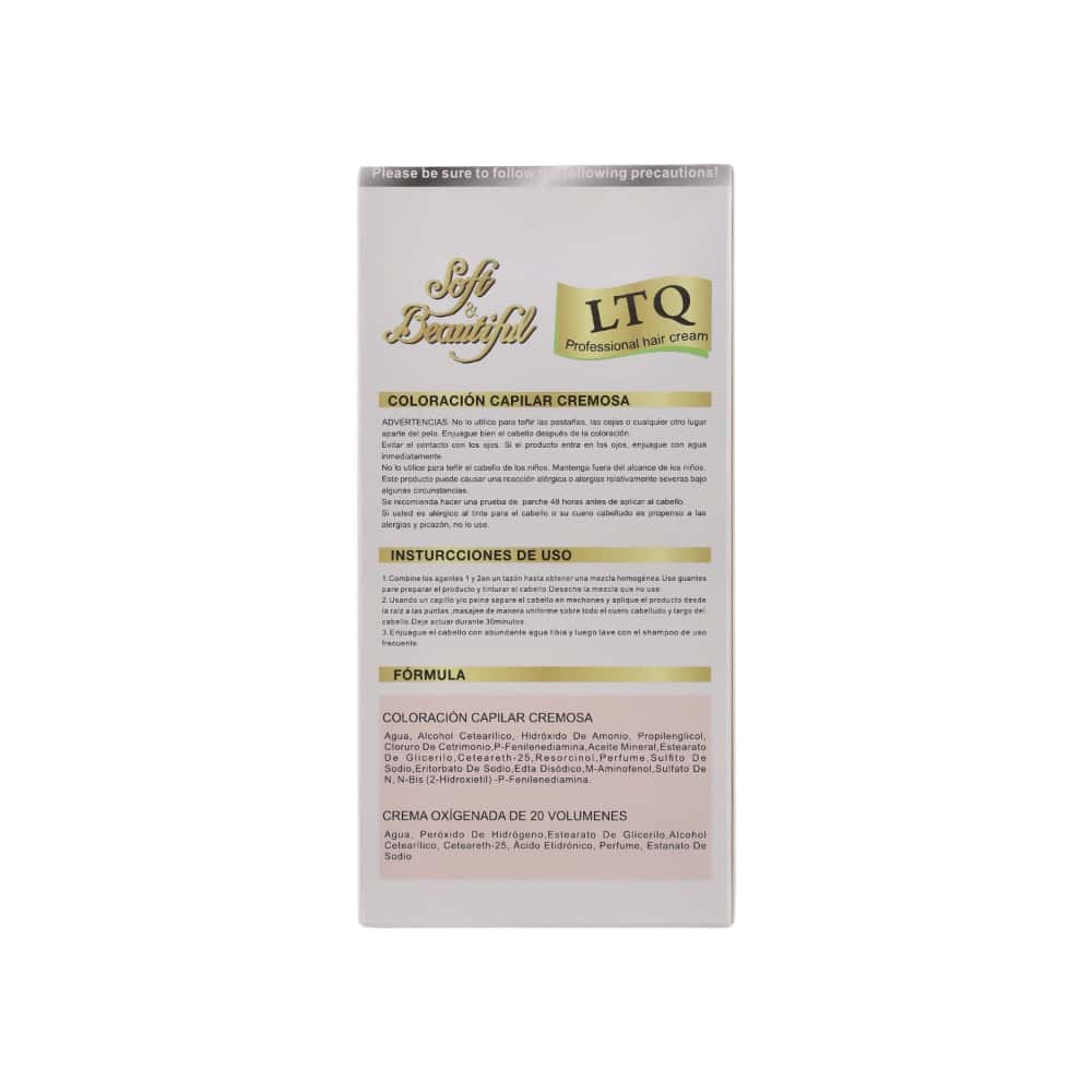 Tinte en crema para el cabello No. 22.0 negro natural LTQ (120 ml) - Miniatura 3