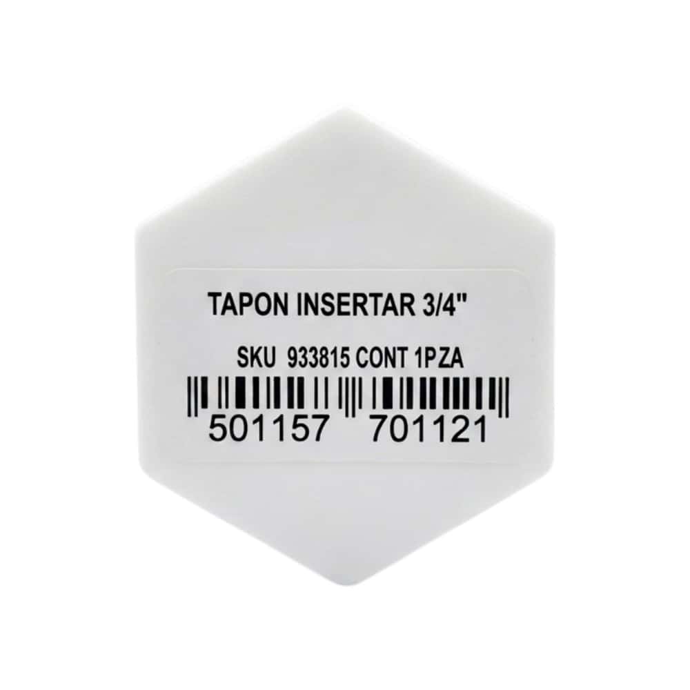 Tapón de inserción PVC - 3/4 pulgada - Aqua-Q - Miniatura 3