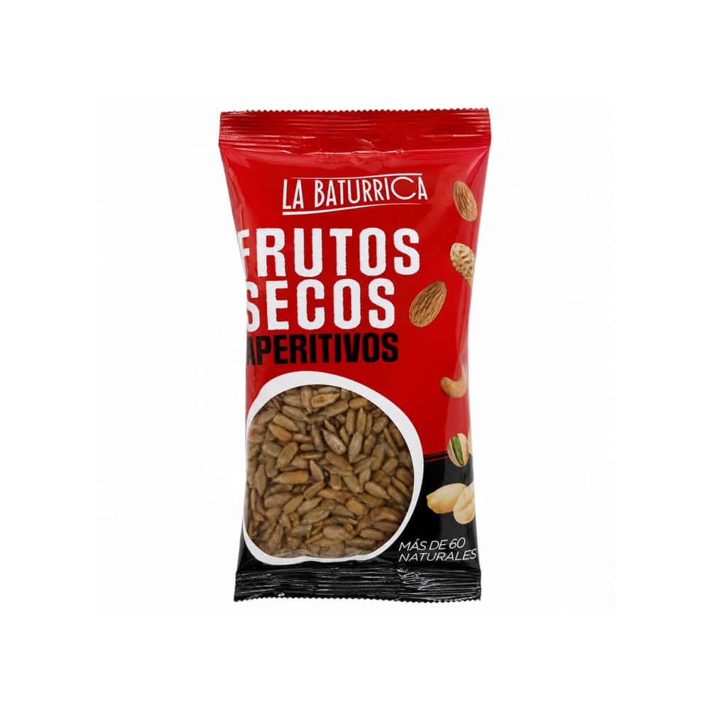 Pipas de girasol peladas fritas LA BATURRICA (100 g / 3.52 oz) - Miniatura 1