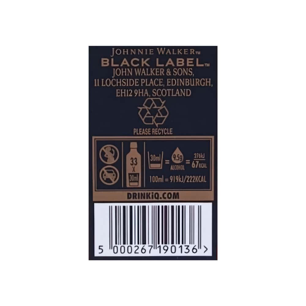 Whisky escocés mezclado Johnnie Walker (1 L) - Miniatura 3