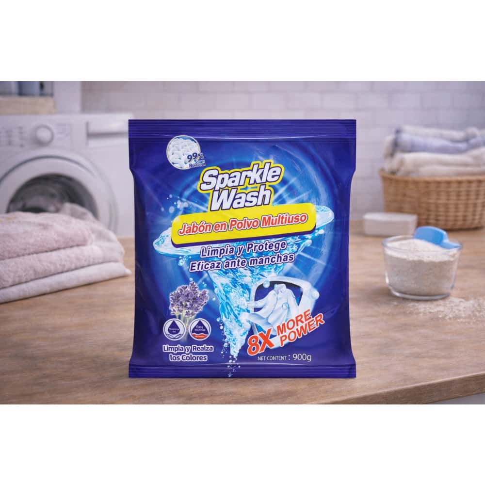 Detergente en polvo Sparkle Wash (900 g / 1.98 lb) - Miniatura 5