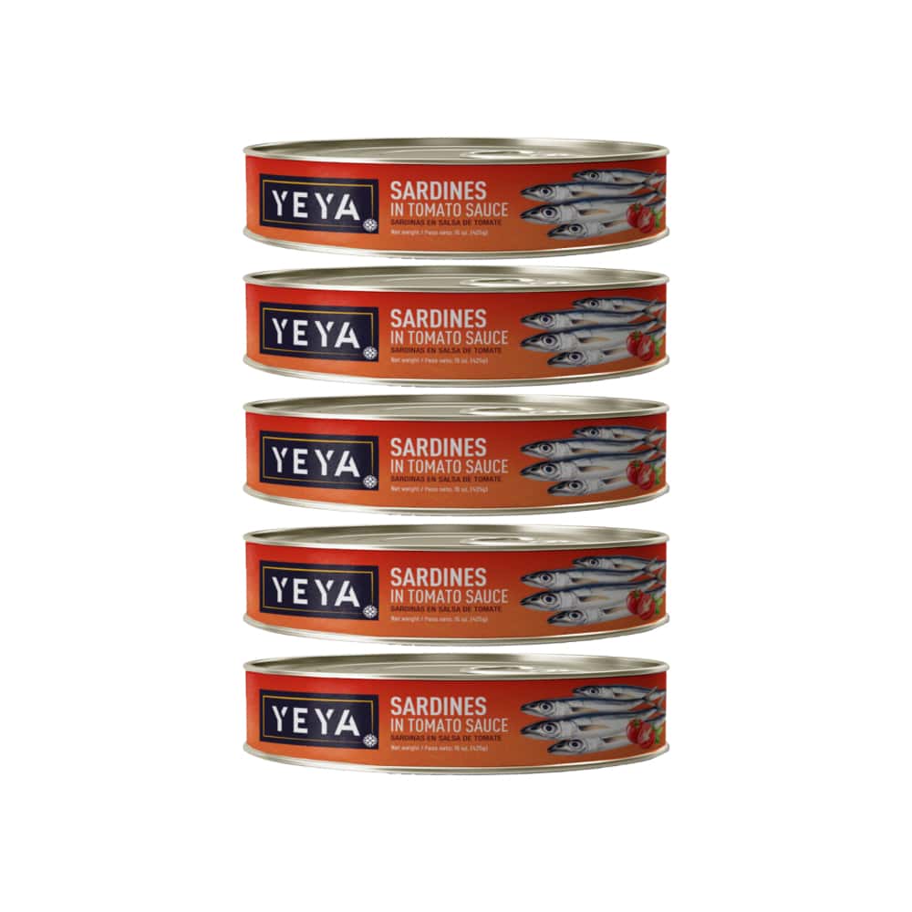 Sardinas en salsa de tomate Yeya (5 x 425 g / 15 oz) - Miniatura 1