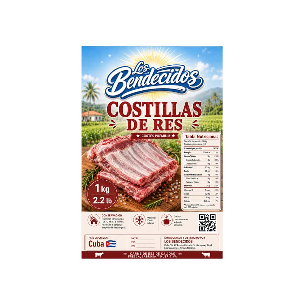 Costillas de res Los Bendecidos (1 kg / 2.2 lb) - Miniatura 2