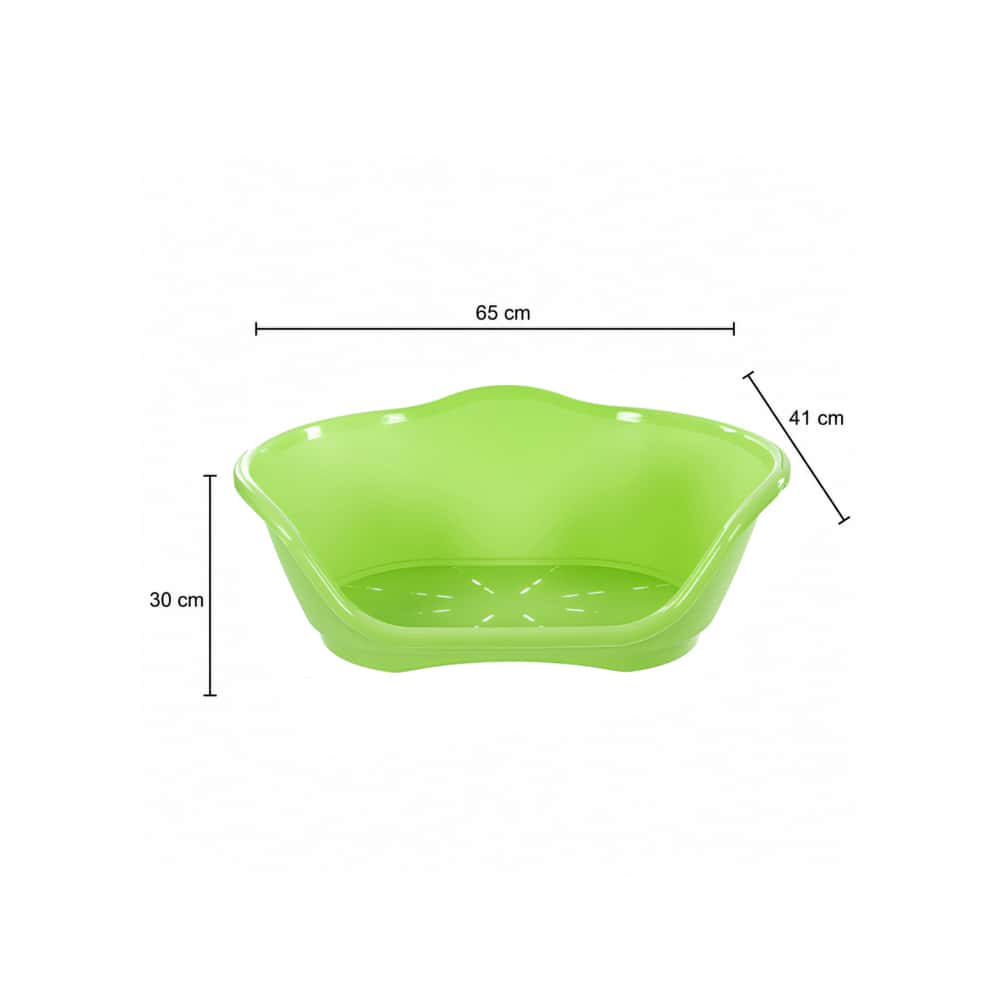 Cuna de plástico verde para mascotas de 65 cm x 41 cm Casa y Menaje - Miniatura 2