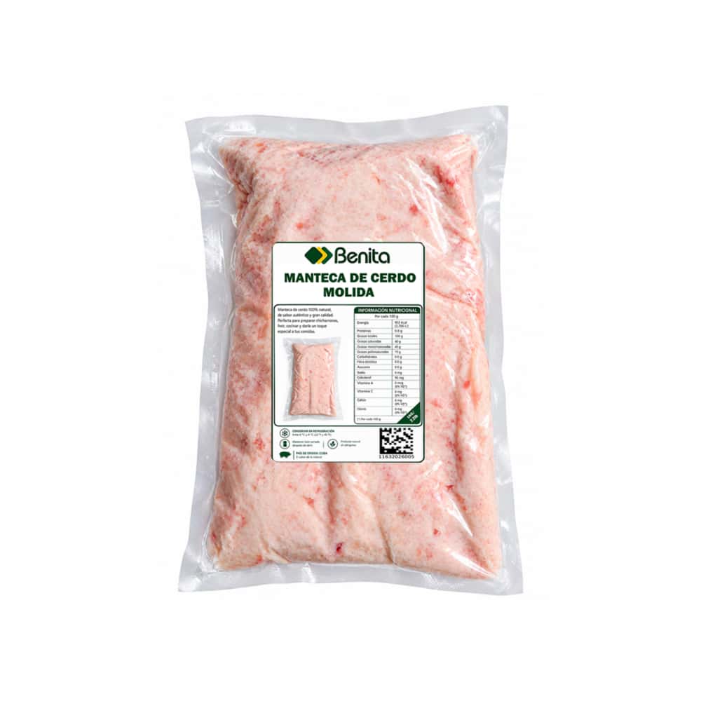 Manteca de cerdo molida Benita (1 kg / 2.2 lb) - Miniatura 1