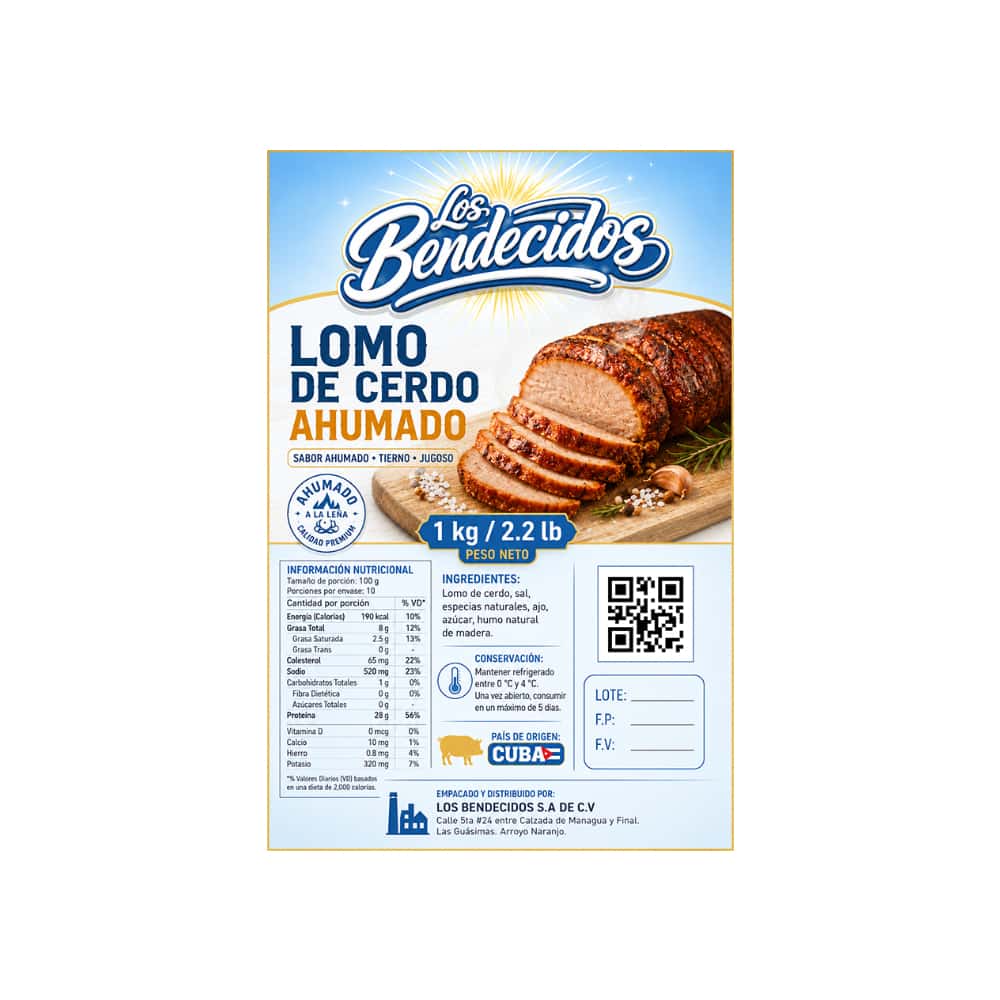 Lomo de cerdo ahumado Los Bendecidos (1kg / 2.2 lb) - Miniatura 2