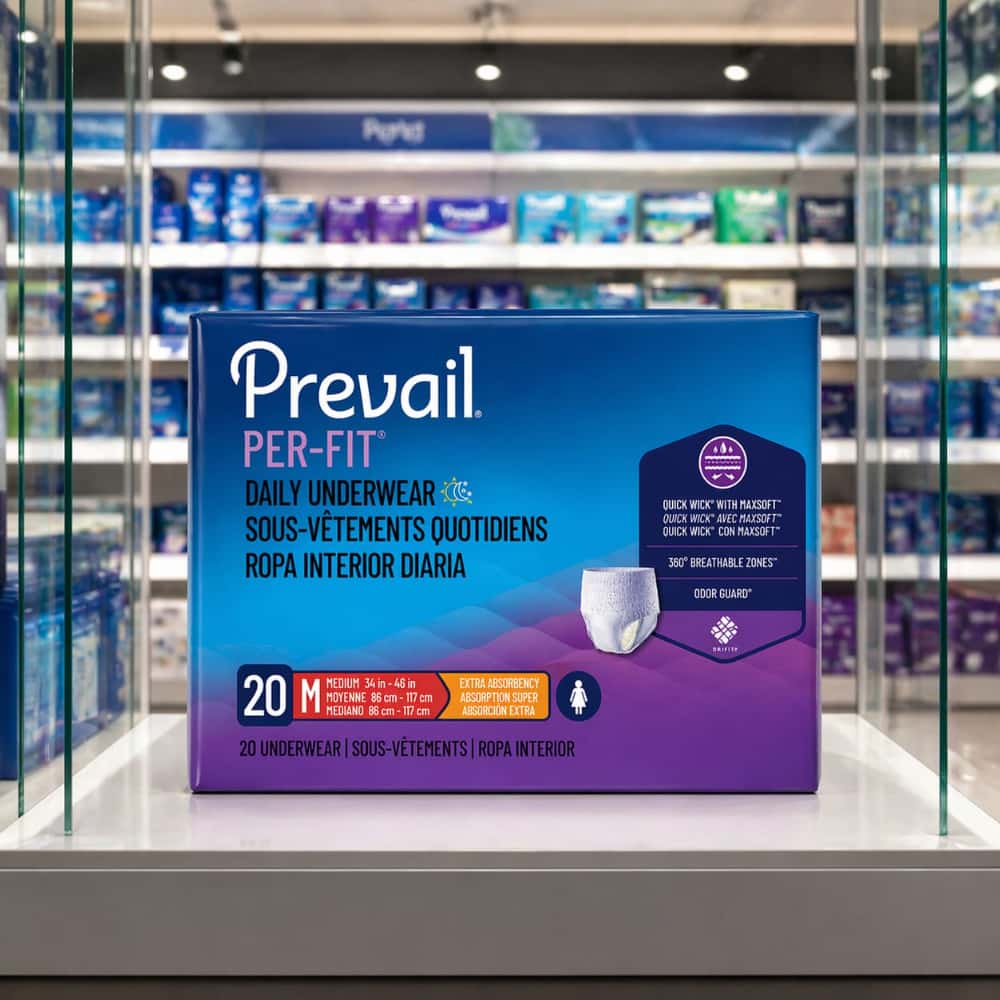 Pañales desechables para adultos talla M Prevail (20 U) - Miniatura 4