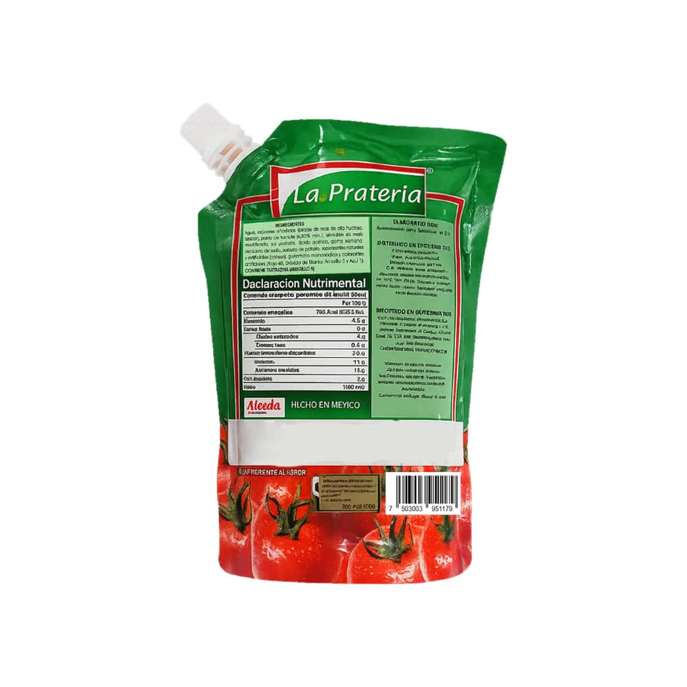 Salsa de tomate catsup imitación La Pratería (400 g / 14.1 oz) - Miniatura 2