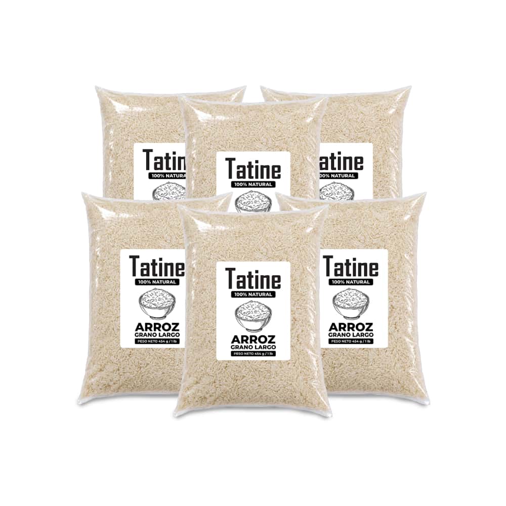 Arroz de grano largo Tatine (6 x 454 g / 1 lb) - Miniatura 1