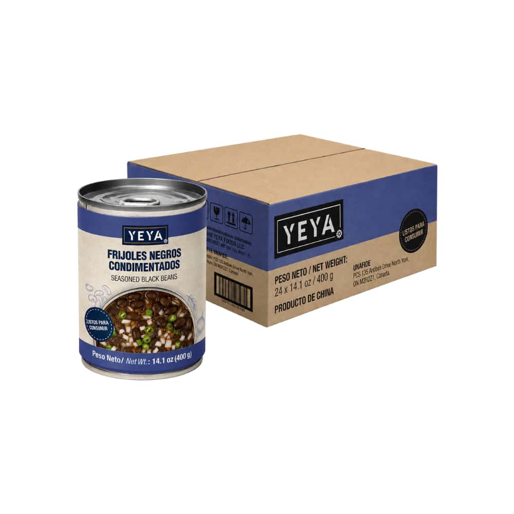 Frijoles negros condimentados YEYA (24 x 400 g / 14.1 oz) - Miniatura 1