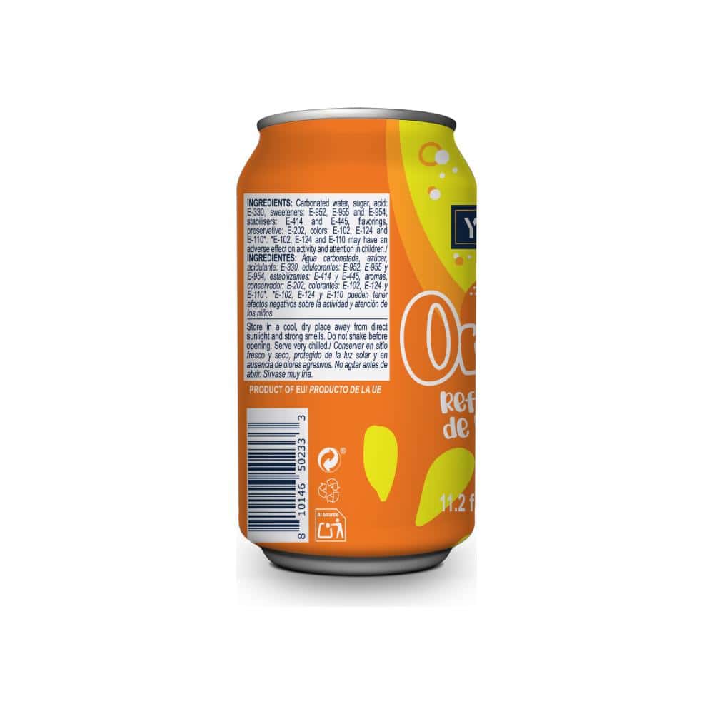 Refresco gaseado de naranja YEYA (330 ml / 11.2 fl oz) - Miniatura 3