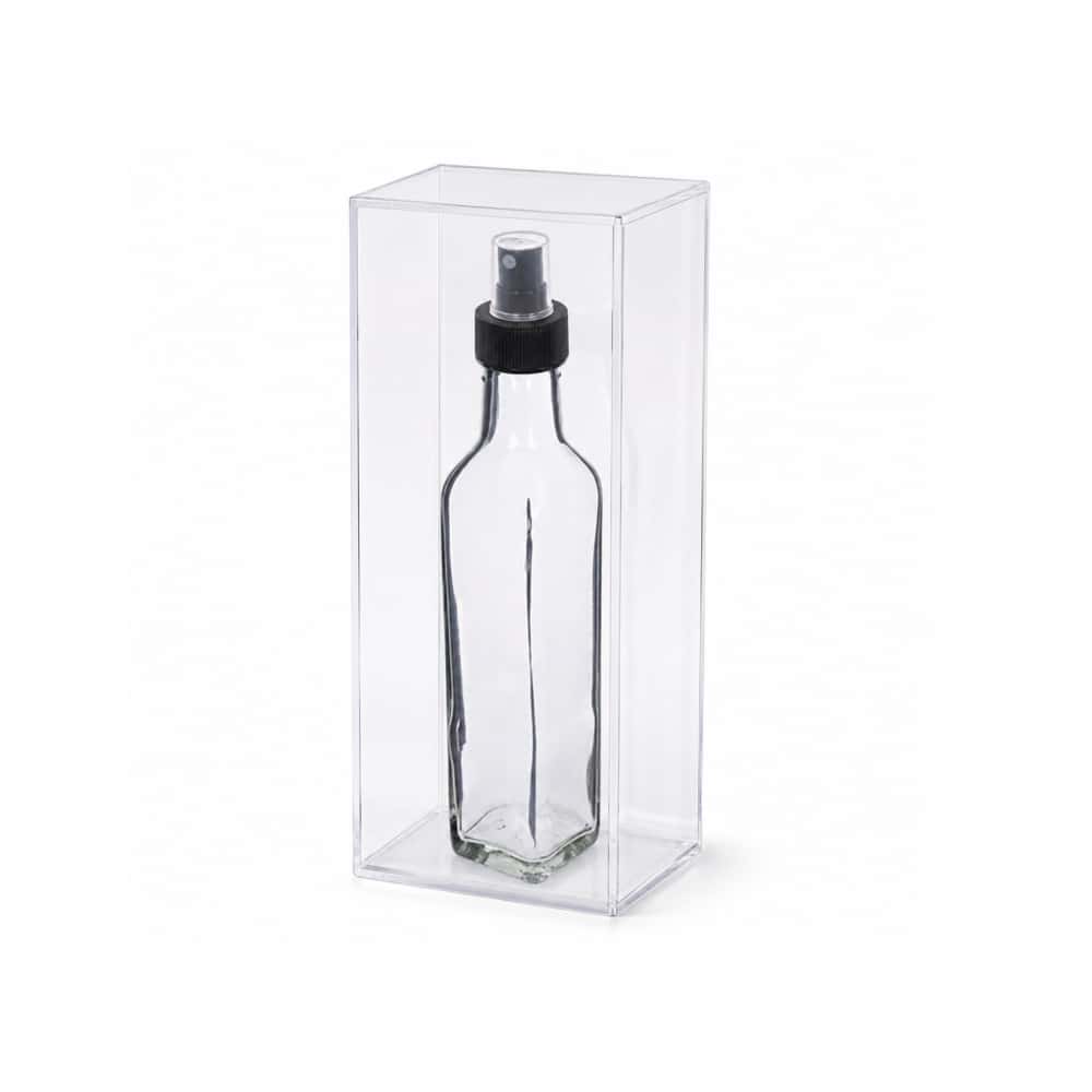 Botella de cristal cuadrada con pulverizador 250 ml Alessandro - Miniatura 3