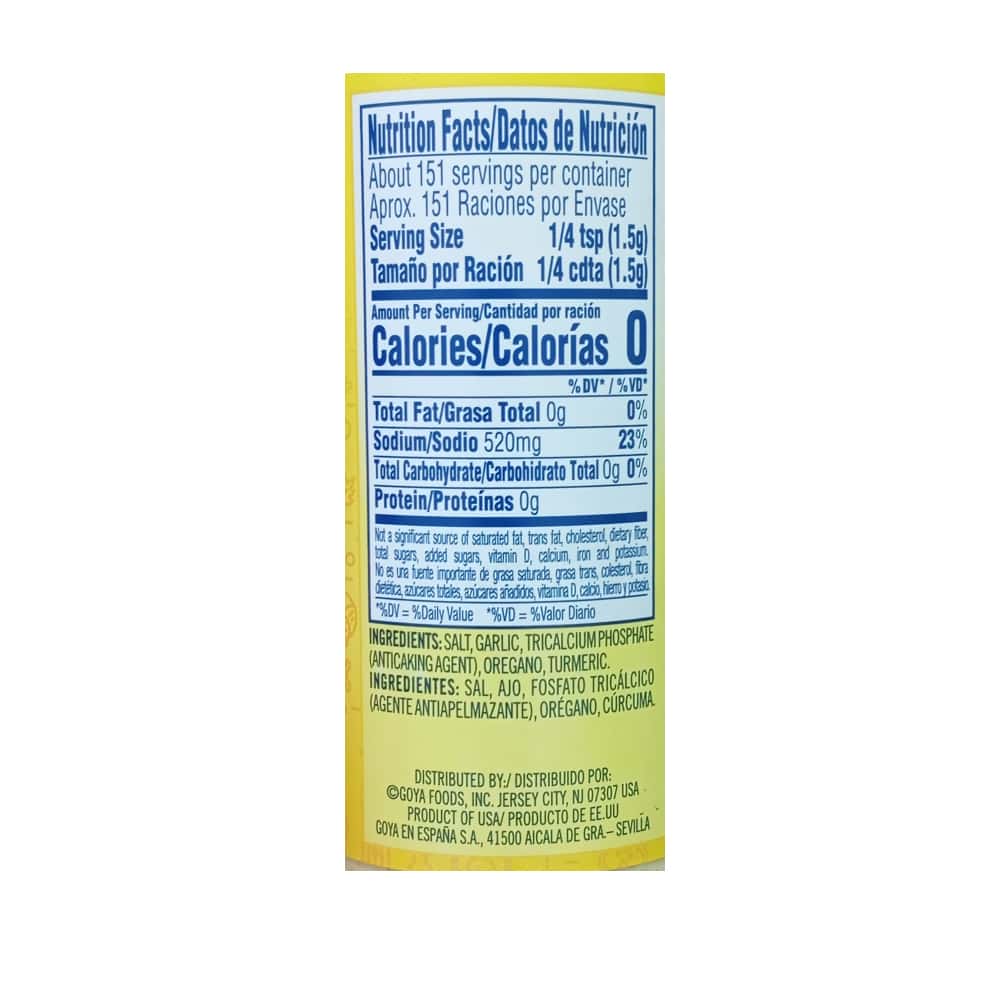 Condimento multiuso sin pimienta Adobo (226 g / 8 oz) - Miniatura 5