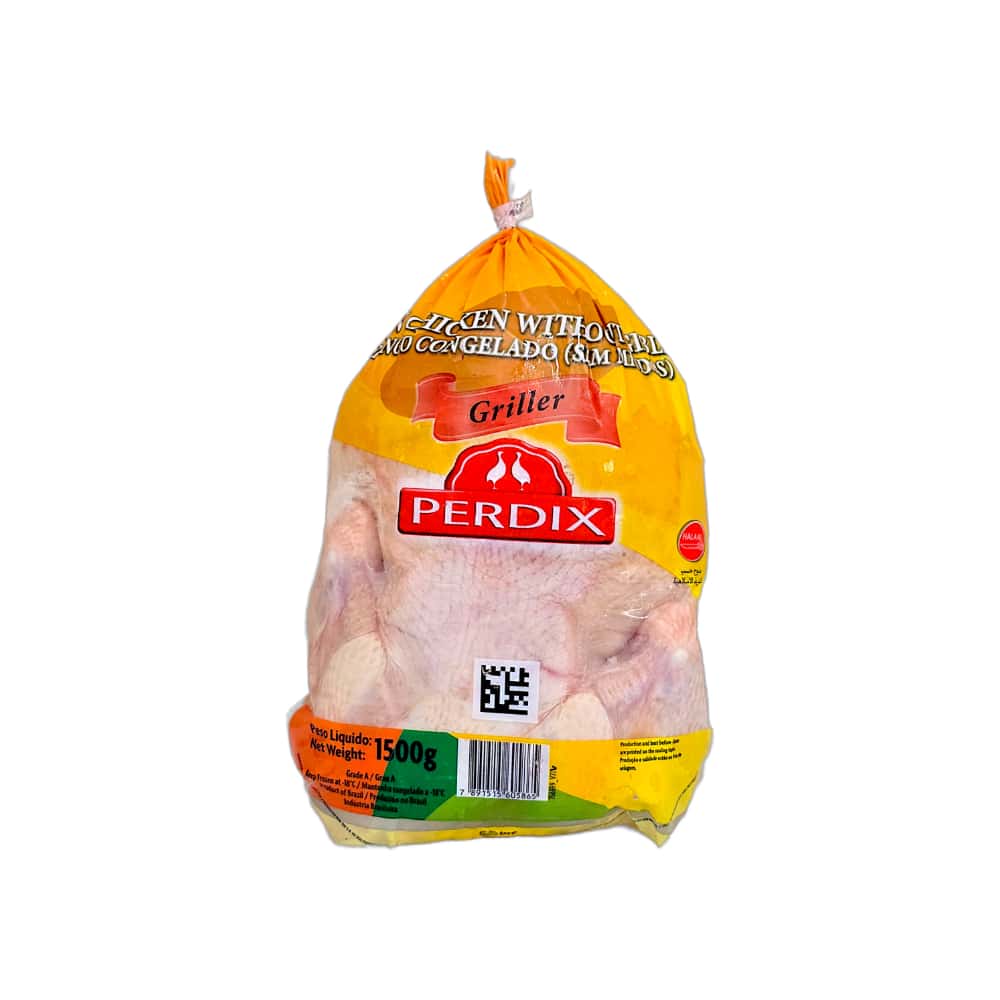 Pollo entero congelado sin menudos Perdix (1.5 kg / 3.30 lb) - Miniatura 1