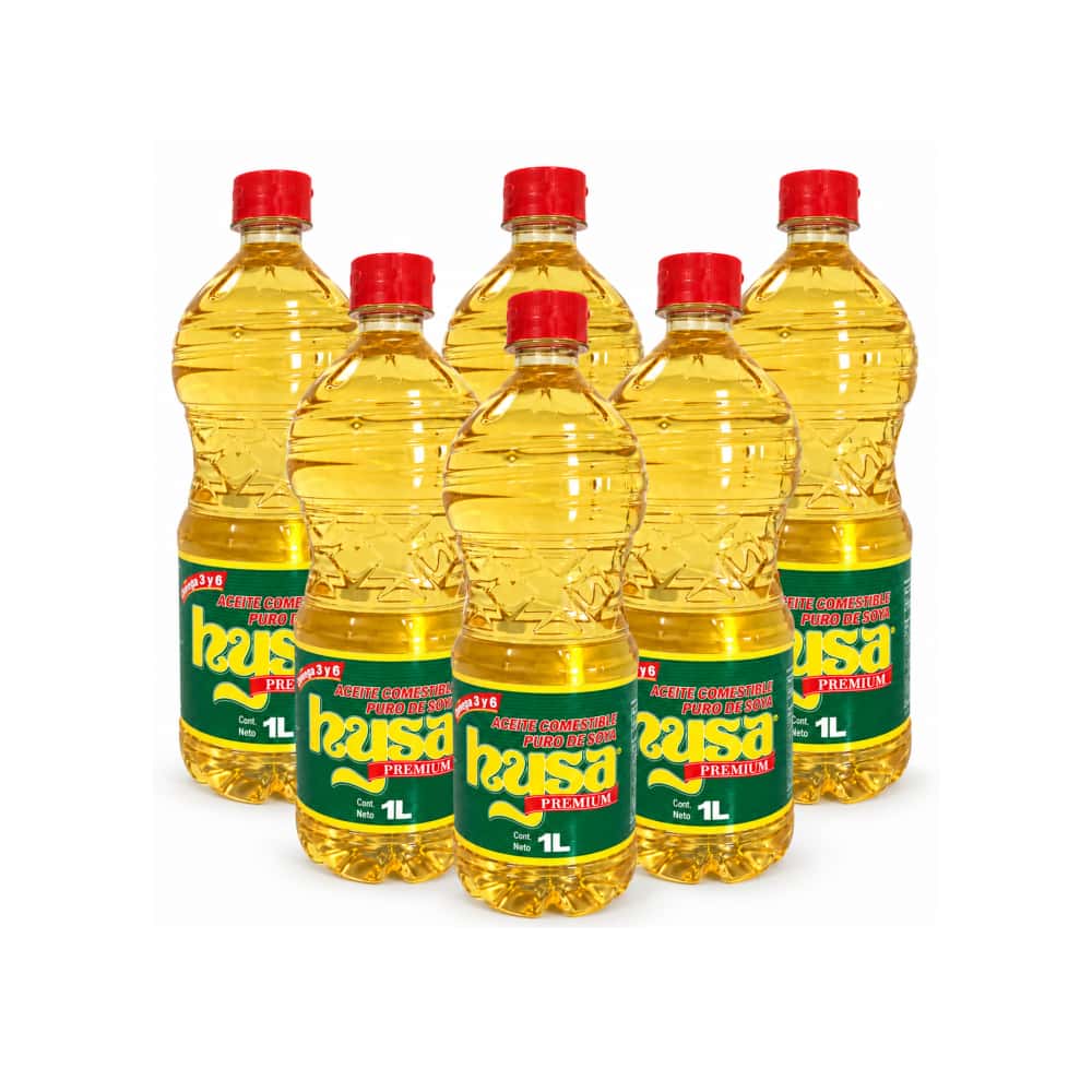 Aceite de soya puro Hysa (6 x 1 L) - Miniatura 1