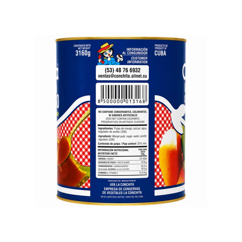 Mermelada de mango Conchita (3.16 kg / 6.97 lb) - Miniatura 3
