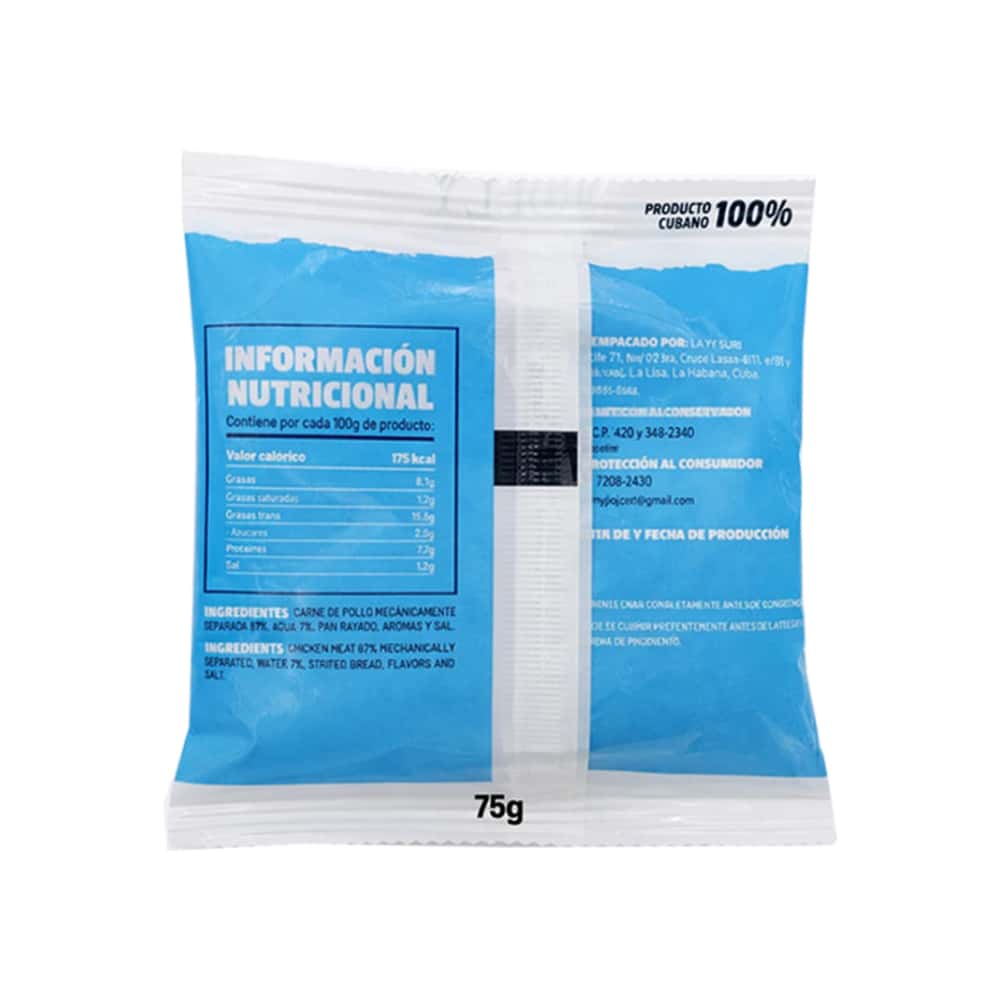 Hamburguesa de pollo Nativas (75 g / 2.65 oz) - Miniatura 3