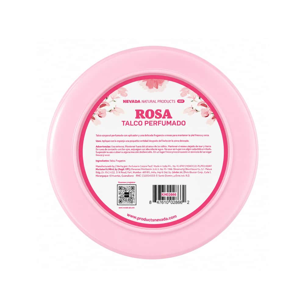 Talco corporal aroma a rosa Nevada (142 g / 5 oz) - Miniatura 2