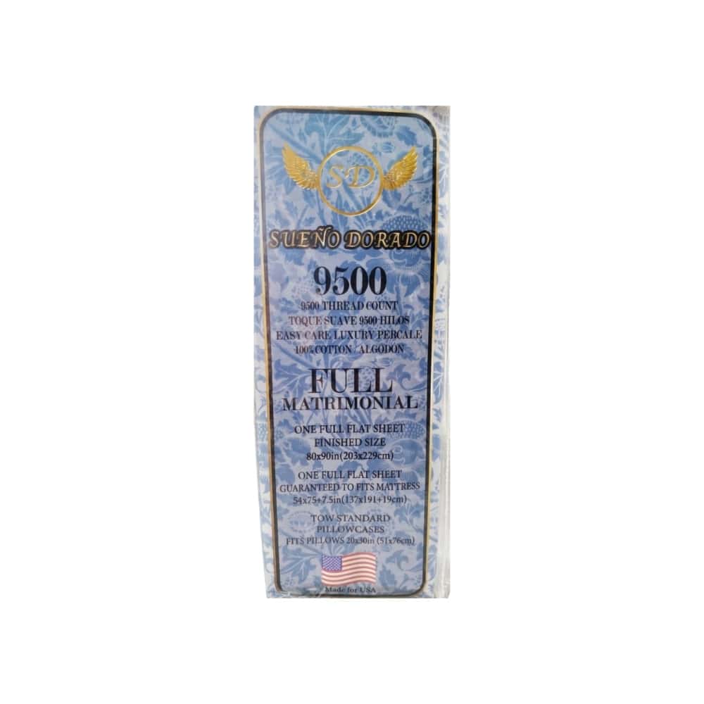 Juego de sábanas matrimonial con rayas anchas de 4 piezas Sueño Dorado - Miniatura 3