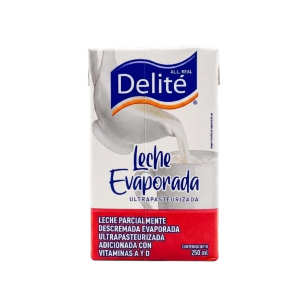 Leche evaporada ultrapasteurizada Delité (250 ml) - Miniatura 4