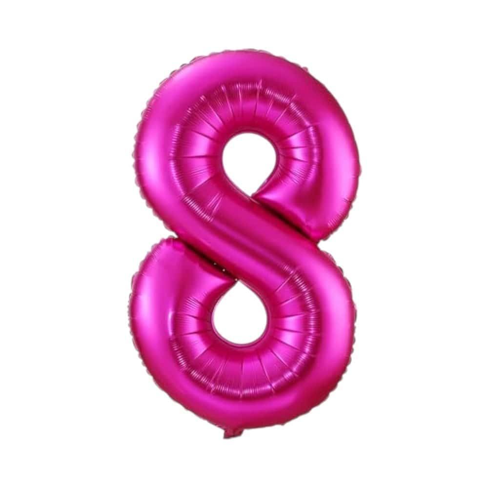 Globo rosado número 8 Balloon (32 pulgadas) - Miniatura 1