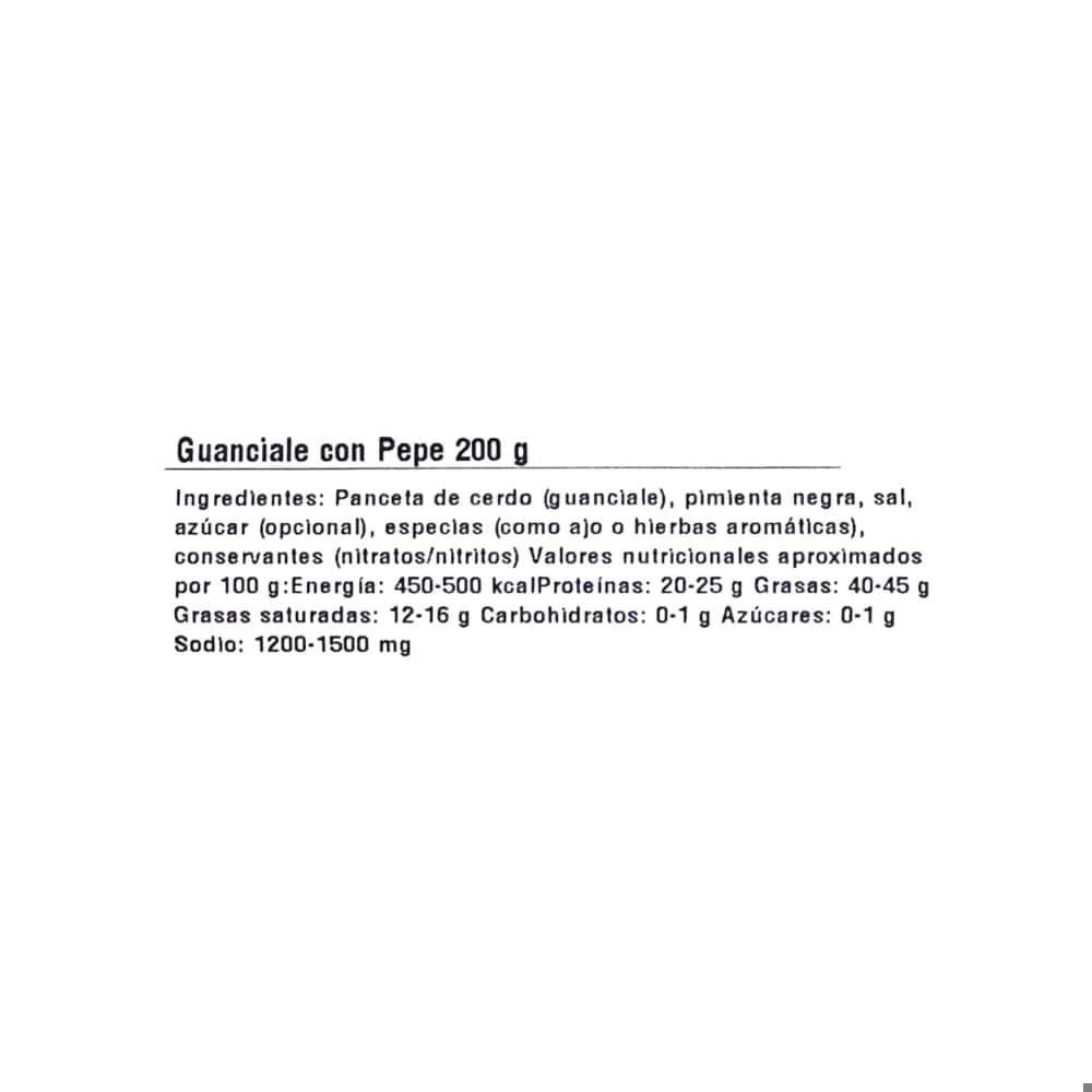 Guanciale con Pepe -pimienta- La Especial (200 g / 7.05 oz) - Miniatura 3
