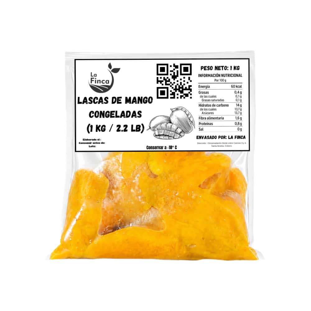 Lascas de mango congeladas La Finca (1 kg / 2.2 lb) - Miniatura 3