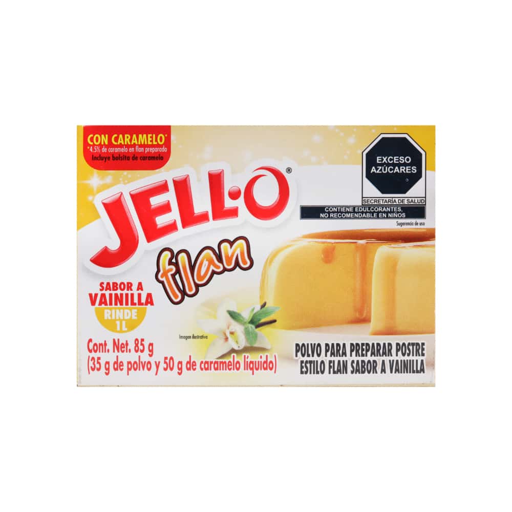 Polvo para preparar postre estilo flan sabor a vainilla Jell-O (85 g / 2.99 oz) - Miniatura 3