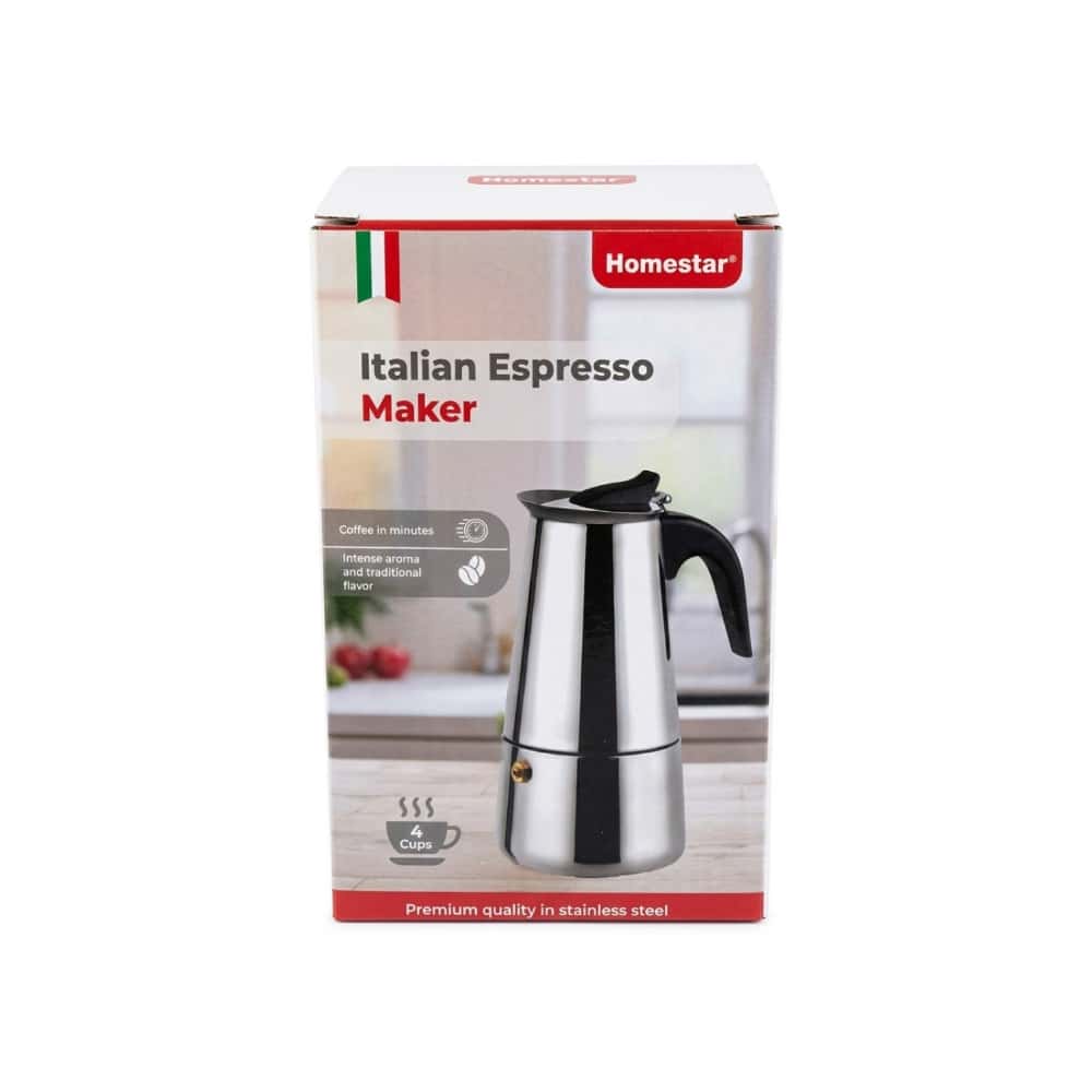 Cafetera italiana de 4 tazas Homestar - Miniatura 2