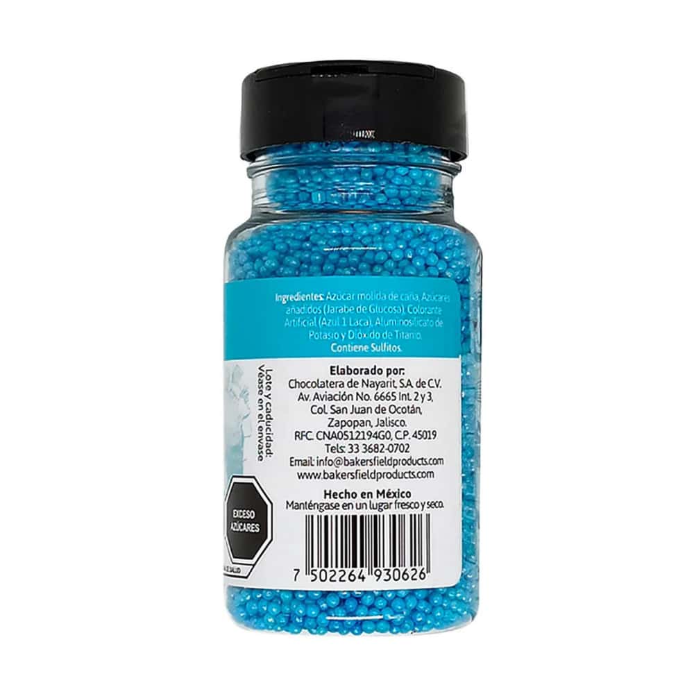 Perlas azules para decorar postres Bakersfield (99 g / 3.5 oz) - Miniatura 5
