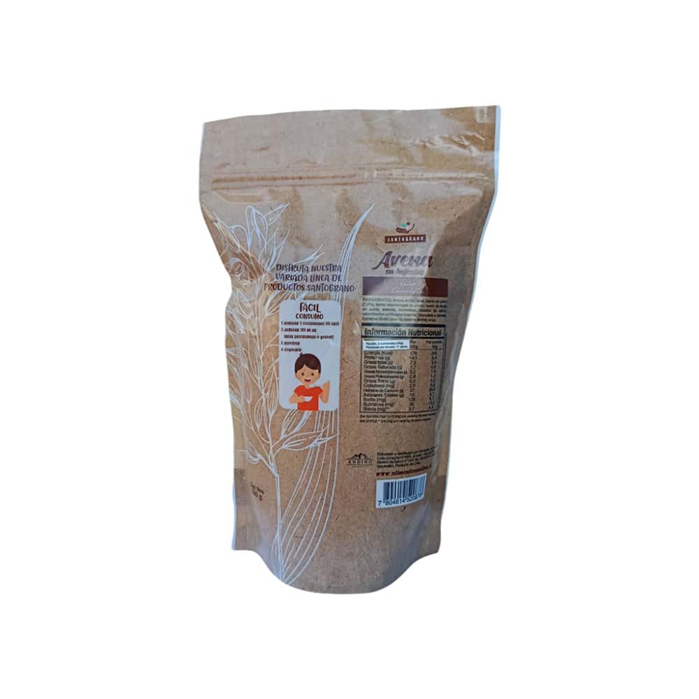 Avena en hojuelas sabor Chocolate Santograno (500 g / 1.1 lb) - Miniatura 2