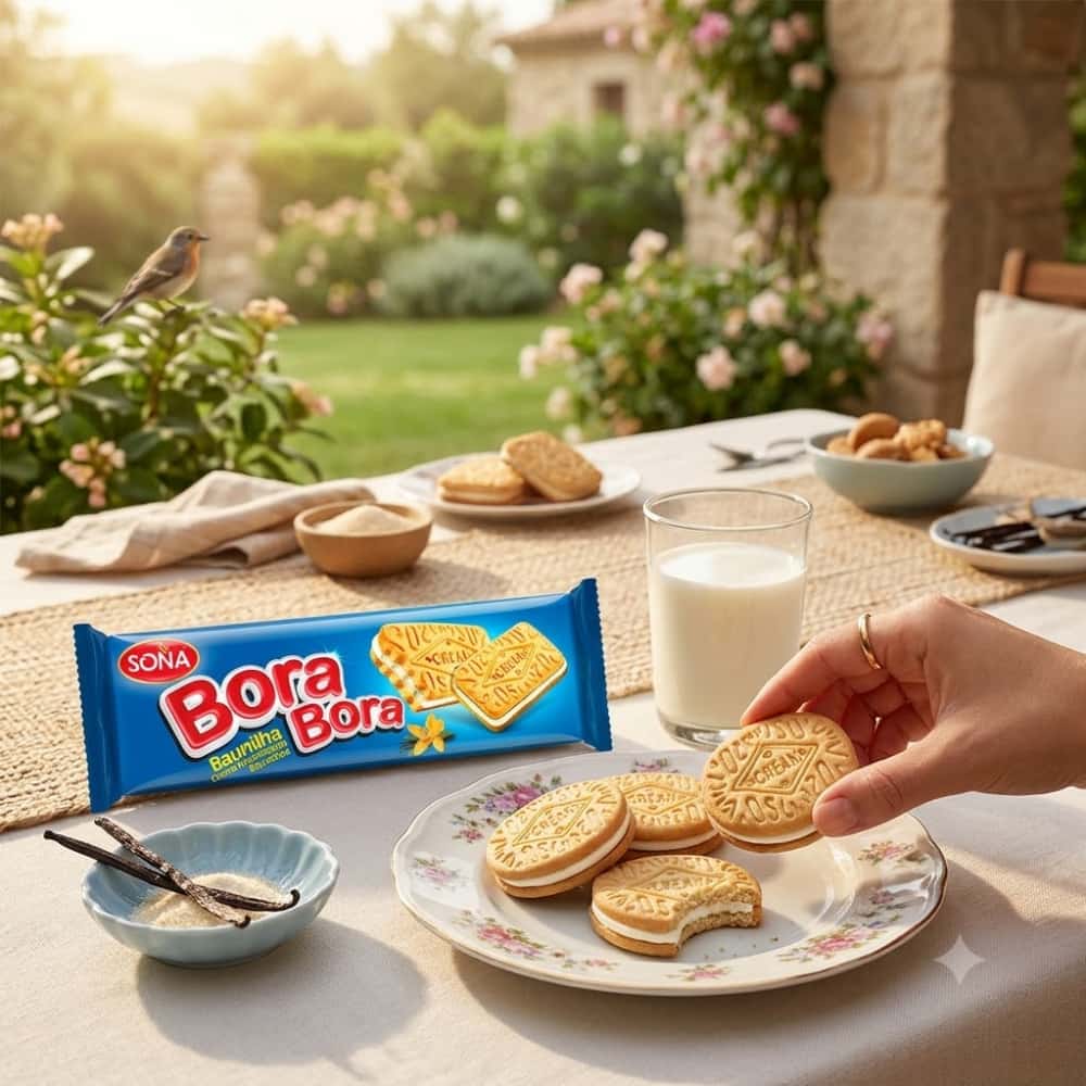 Galletas con crema sabor vainilla Bora Bora Holland Park (78 g / 2.75 oz) - Miniatura 4