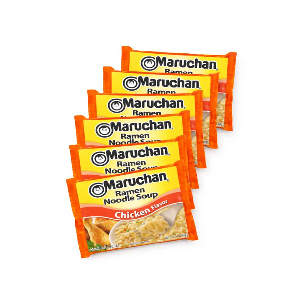 Sopa instantánea de fideos sabor a pollo Maruchan (6 x 85 g / 2.99 oz) - Miniatura 1