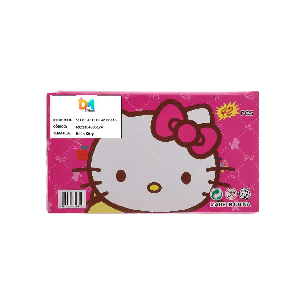 Set de arte de 42 piezas temática Hello Kitty D'melem - Miniatura 4