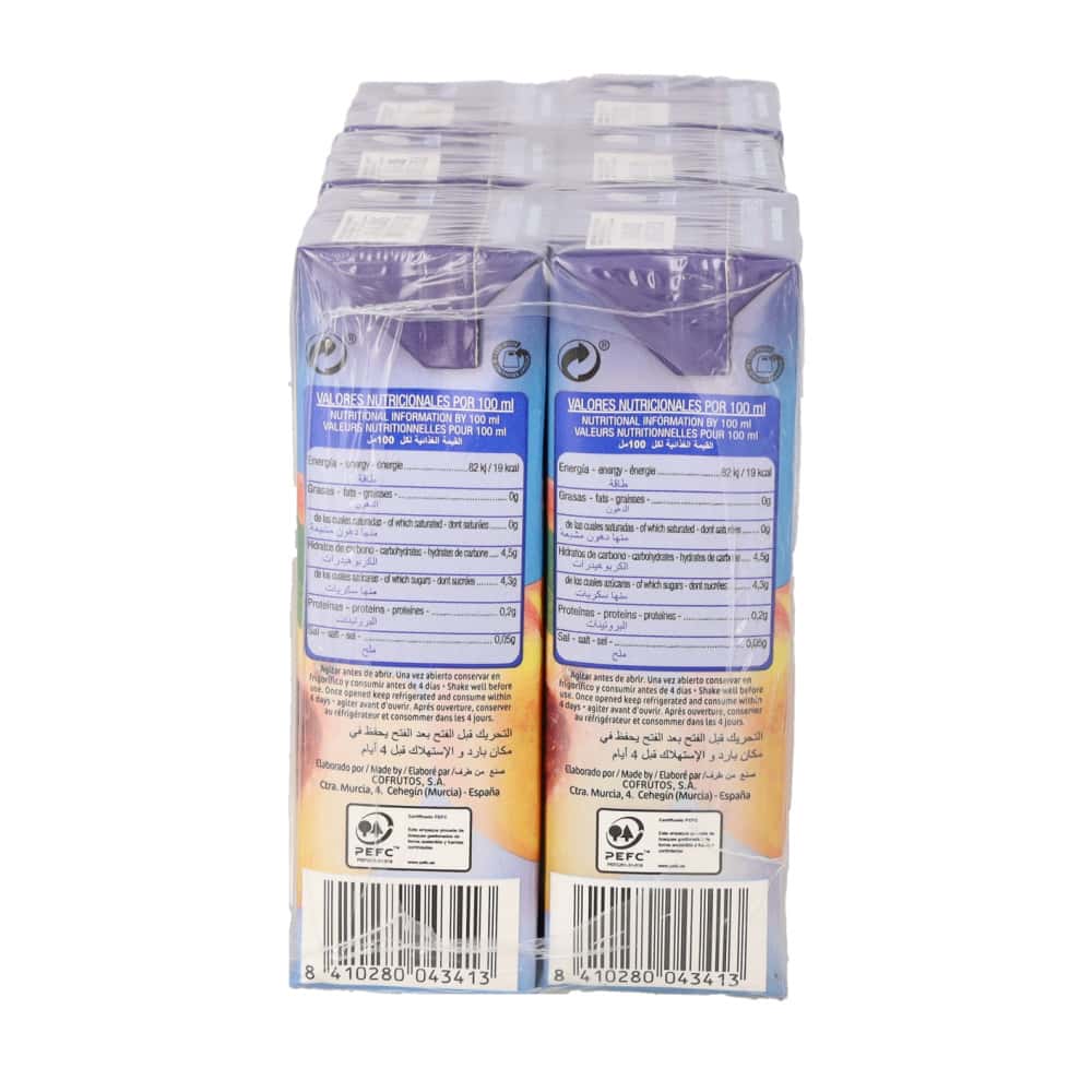 Jugo de melocotón Eurojus (6 x 200 ml) - Miniatura 3