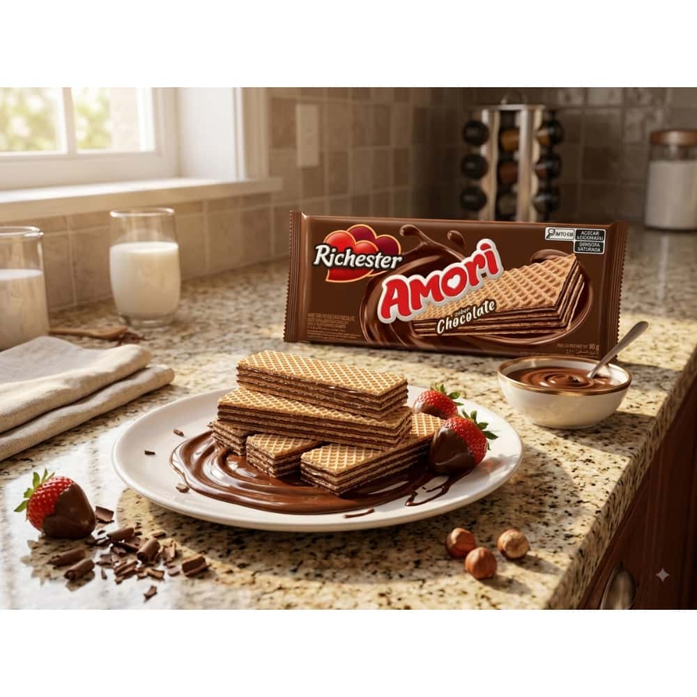 Sorbetos con relleno sabor chocolate Amori Richester (80 g / 2.82 oz) - Miniatura 4
