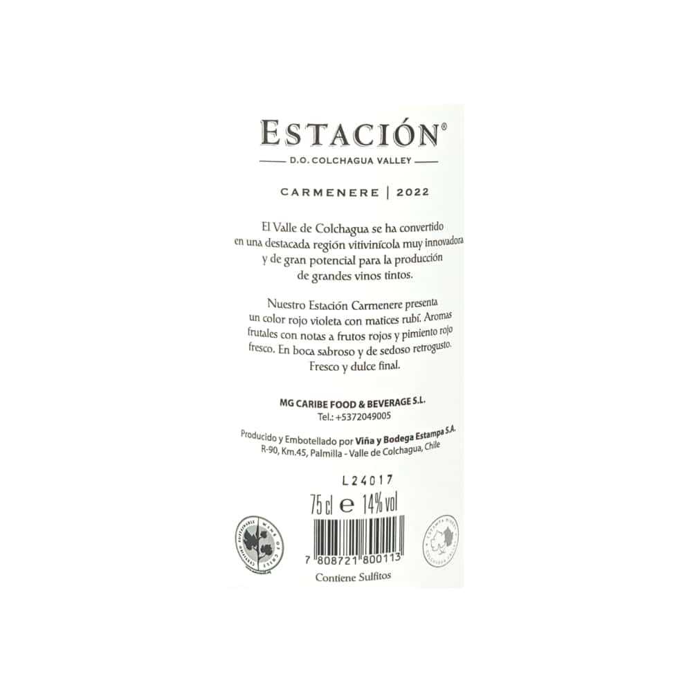 Vino tinto Carmenere Estación (750 ml) - Miniatura 7