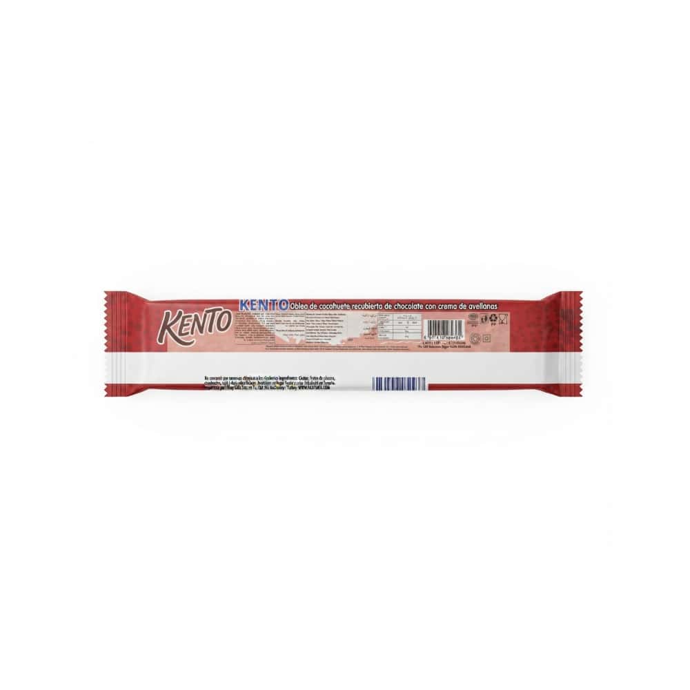 Oblea de maní con crema de avellanas y cubierta de cacao Perotti XXL Akai (70 g / 2.46 oz) - Miniatura 3