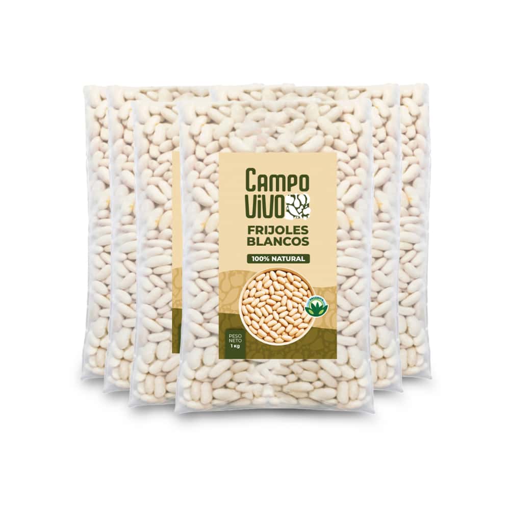Frijoles blancos Campo Vivo (6 x 1 kg / 2.2 lb) - Miniatura 1