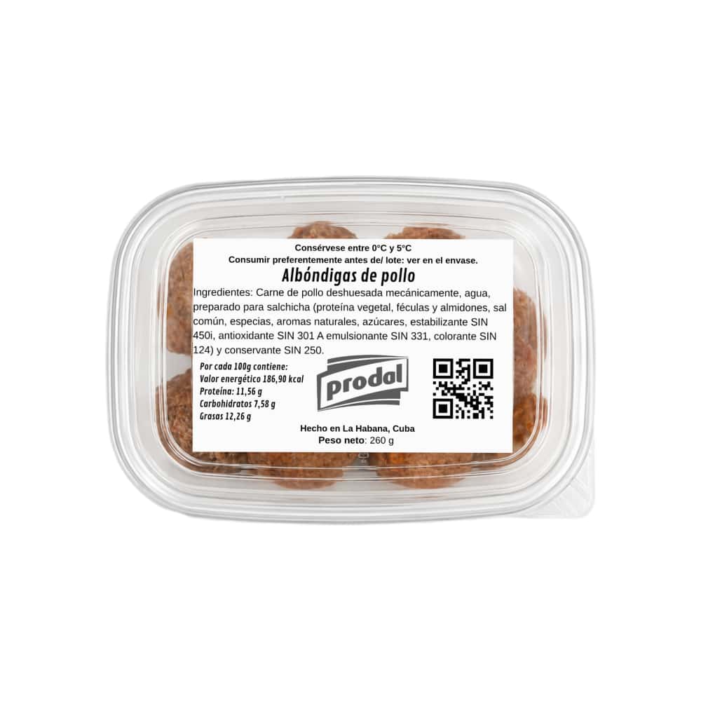 Albóndigas de pollo Prodal (260 g / 9.17 oz) - Miniatura 2