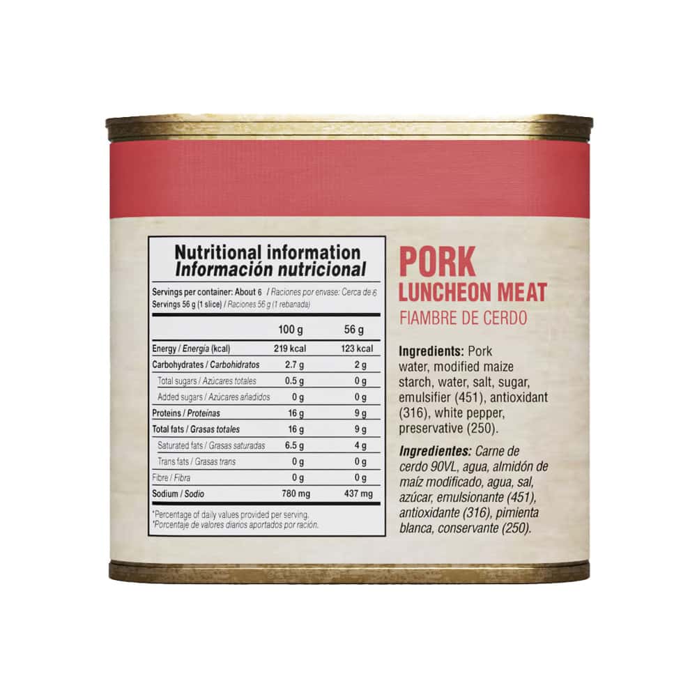 Fiambre de cerdo - spam- YEYA (3 x 320 g / 11.3 oz) - Miniatura 2
